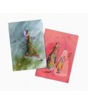 Pictura Aquarupella Gaëlle Boissonnard Pack de 2 Cuadernos A6 48 Paginas - Uno con Cuadricula y el otro Liso - Tamaño 10.5x15cm 