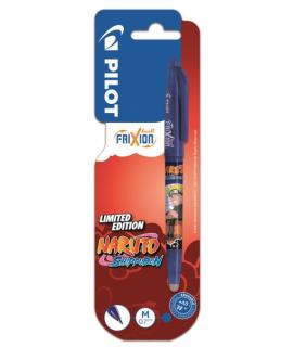 Pilot Frixion Ball Naruto Shippuden Boligrafo de Gel Borrable - Punta de Bola 0.7mm - Trazo 0.4mm - Grip de Agarre - Color Azul