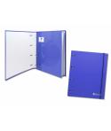 Bismark Carpeta de 4 Anillas con 80 Hojas Cuadricula 4x4 - Formato A4 - Fabricada en Carton - Color Azul
