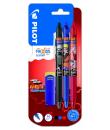 Pilot Frixion Clicker Naruto Shippuden Pack de 3 Boligrafos de Gel Retractil Borrable + Borrador - Punta de Bola 0.7mm - Trazo 0