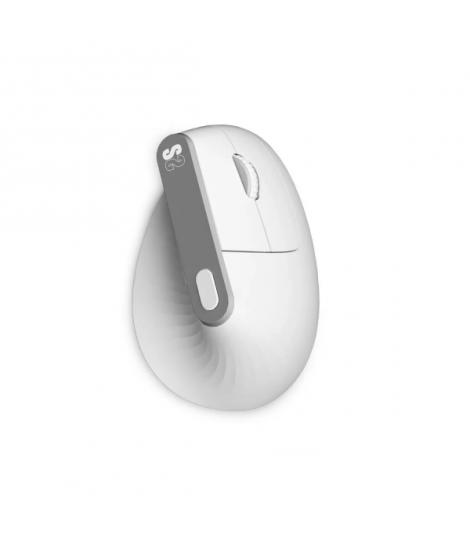 Subblim Nature Vertical Ergo Dual Raton Vertical Bluetooth, USB 2.4Ghz 4000dpi - 5 Botones - Uso Diestro - Color Blanco