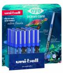 Uni-ball Eye Ocean Care UB150/157 Expositor de 36 Boligrafos - Punta de Bola 0.5mm - Tinta Pigmentada Resistente al Agua y Luz -