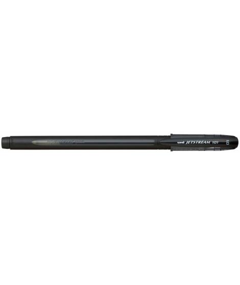Uni-ball JetStream SX-101-10 Boligrafo de Tinta - Punta de Bola 1mm - Tinta de Secado Instantaneo - Ideal para Zurdos - Color Ne