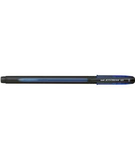 Uni-ball JetStream SX-101-10 Boligrafo de Tinta - Punta de Bola 1mm - Secado Instantaneo - Ideal para Zurdos - Color Azul