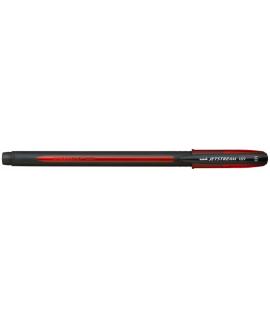 Uni-ball JetStream SX-101-10 Boligrafo de Tinta - Punta de Bola 1mm - Secado Instantaneo - Ideal para Zurdos - Color Rojo