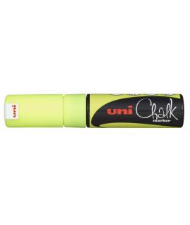 Uni-ball PWE-8K Marcador de Tiza Liquida - Punta Biselada 8mm - Borrado en Humedo - Resistente a la Lluvia y Exteriores - Color 