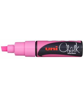 Uni-ball PWE-8K Marcador de Tiza Liquida - Punta Biselada 8mm - Borrado en Humedo - Resistente a la Lluvia y Exteriores - Color 