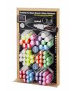 Uni-ball PWE-5M/8K Expositor de 60 Marcadores de Tiza Liquida - Punta Biselada 8mm - Borrado en Humedo - Resistente a la Lluvia 