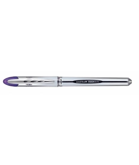 Uni-ball Vision Elite UB-200 Rollerball de Tinta Liquida - Punta de Bola 0.8mm - Sistema Antifugas para Viajes - Color Violeta