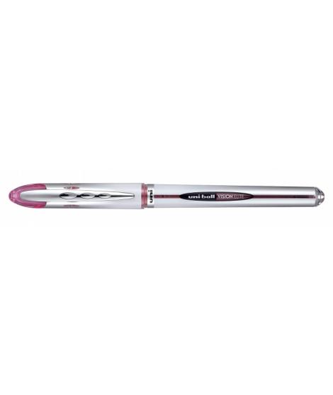 Uni-ball Vision Elite UB-200 Rollerball de Tinta Liquida - Punta de Bola 0.8mm - Sistema Antifugas para Viajes - Color Vino