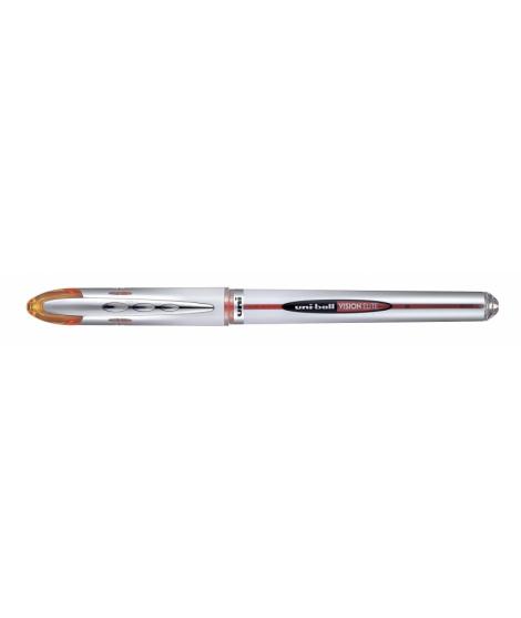 Uni-ball Vision Elite UB-200 Rollerball de Tinta Liquida - Punta de Bola 0.8mm - Sistema Antifugas para Viajes - Color Naranja