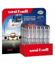 Uni-ball Vision Elite UB-200 Expositor de 36 Rollerballs de Tinta Liquida - Punta de Bola 0.8mm - Sistema Antifugas para Viajes 