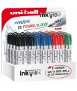 Uni-ball Inkview PWB-202 Expositor de 36 Marcadores de Pizarra Blanca - Punta Conica 1.8-2.2mm - Zona Transparente para Nivel de