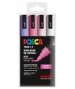Posca PC-5M Estuche de 4 Marcadores de Pintura - Punta de Bala 1.8-2.5mm - Tinta Base al Agua - Resistente a la Luz - Color Surt