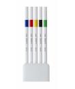 Uni-ball EMOTT Ever Fine Pack de 5 Marcadores de Linea Fina - 0.4mm - Punta Duradera - Ancho de Linea Constante - Base de Agua -