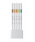 Uni-ball PEM-SY Set Nº6 Emott Natural Colors Pack de 5 Rotuladores de Linea Fina - Punta 0.4mm - Tinta a Base de Agua - Diseño I