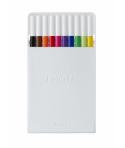 Uni-ball PEM-SY Set Nº1 Emott Essential Colors Pack de 10 Rotuladores de Linea Fina - Punta 0.4mm - Tinta a Base de Agua - Diseñ