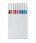 Uni-ball PEM-SY Set Nº2 Emott Pastel Colors Pack de 10 Rotuladores de Linea Fina - Punta 0.4mm - Tinta a Base de Agua - Diseño I