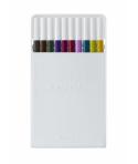Uni-ball PEM-SY Set Nº3 Emott Calm-Tone Dark Pack de 10 Rotuladores de Linea Fina - Punta 0.4mm - Tinta a Base de Agua - Diseño 