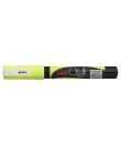 Uni-ball PWE-3MS Marcador de Tiza Liquida - Punta Conica 0.7mm - Borrado en Humedo - Resistente a la Lluvia - Color Amarillo