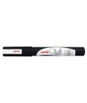 Uni-ball PWE-3MS Marcador de Tiza Liquida - Punta Conica 0.7mm - Borrado en Humedo - Resistente a la Lluvia - Color Negro