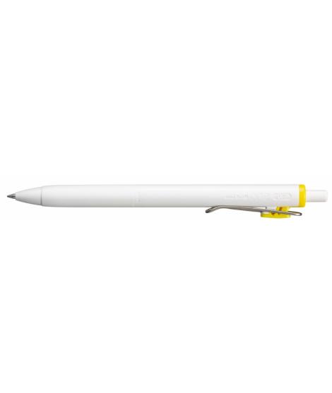 Uni-ball UMN-S-07 Boligrafo de Tinta Gel - Punta de Bola 0.7mm - Escritura Ultra Fluida - Agarre Suave y Comodo - Color Amarillo
