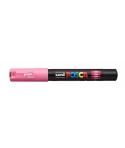 Posca PC-1M Marcador de Pintura - Punta Conica 0.7mm - Tinta Base al Agua - Resistente a la Luz - Color Rosa