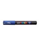 Posca PC-1M Marcador de Pintura - Punta de Poliester Conica 0.7mm - Tinta Base al Agua - Resistente a la Luz - Color Azul