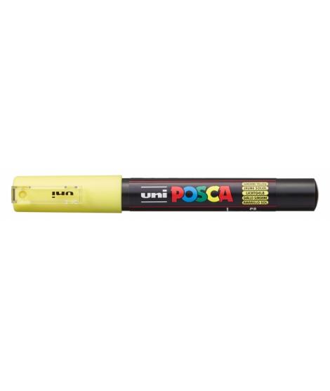 Posca PC-1M Marcador de Pintura - Punta de Poliester Conica 0.7mm - Tinta Base al Agua - No Permanente - Resistente a la Luz - C