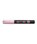 Posca PC-1M Marcador de Pintura - Punta Conica 0.7mm - Tinta Base al Agua - Resistente a la Luz - No Permanente - Color Rosa Cla