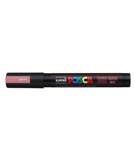 Posca PC-5M Marcador de Pintura - Punta de Bala 1.8-2.5mm - Base al Agua - No Permanente - Resistente a la Luz - Color Rojo Metá