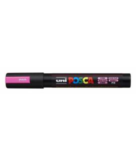 Posca PC-5M Marcador de Pintura - Punta de Bala 1.8-2.5mm - Base al Agua - Resistente a la Luz - Color Rosa