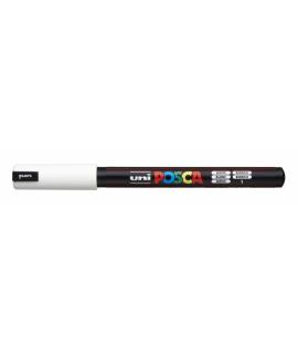 Posca PC-1MR Marcador de Pintura - Punta Roller de Fibra 0.7mm - Tinta Pigmentada Base al Agua - Linea Extrafina - Resistente a 