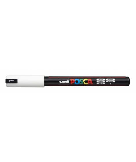 Posca PC-1MR Marcador de Pintura - Punta Roller de Fibra 0.7mm - Tinta Pigmentada Base al Agua - Linea Extrafina - Resistente a 