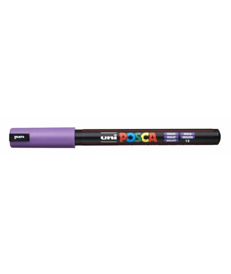Posca PC-1MR Marcador de Pintura - Punta Roller 0.7mm - Tinta Base al Agua - No Permanente - Resistente a la Luz - Ideal para Ca