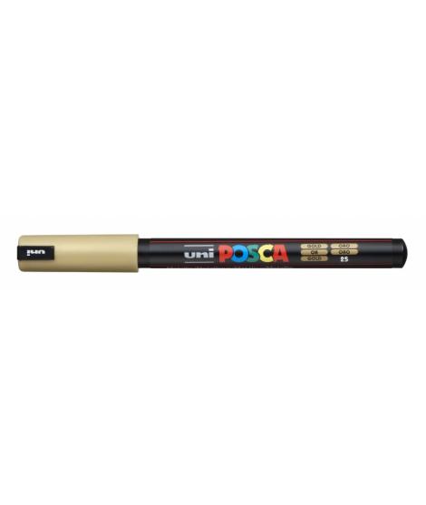 Posca PC-1MR Marcador de Pintura - Punta Roller de Fibra 0.7mm - Linea Extrafina - Tinta Pigmentada Base al Agua - Resistente a 