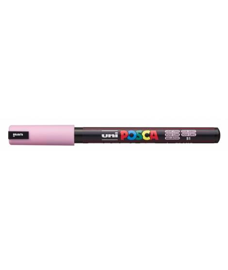 Posca PC-1MR Marcador de Pintura - Punta Roller de Fibra 0.7mm - Tinta Pigmentada Base al Agua - Linea Extrafina - Resistente a 