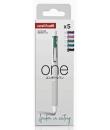 Uni-ball UMN-S-07 Pack de 5 Boligrafos de Tinta Gel - Punta de Bola 0.7mm - Escritura Ultra Fluida - Agarre Suave y Comodo - Col