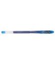 Uni-ball UM-120 Boligrafo de Tinta Gel - Punta de Bola 0.7mm - Tinta Resistente al Agua y Luz - Color Azul Claro