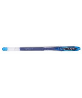 Uni-ball UM-120 Boligrafo de Tinta Gel - Punta de Bola 0.7mm - Tinta Resistente al Agua y Luz - Color Azul Claro