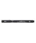Uni-ball PINBR-200 Rotulador Calibrado - Punta Poliacetal Brush - Tinta Pigmentada Resistente al Agua y Luz - Color Negro