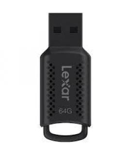 Lexar JumpDrive V40 Memoria USB 64GB - Almacenamiento Confiable - Interfaz USB 2.0 - Diseño Compacto y Portatil - Color Negro