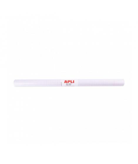 Apli Rollo de Polipropileno Transparente - Adhesivo Reposicionable - Sistema Easy Peel - Cuadricula de Precision - Alta Resisten