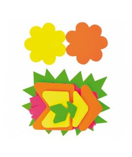 Apli Pack de 50 Carteles Fluorescentes Surtidos - Alto Gramaje - Gran Resistencia - Ideales para Ofertas y Promociones - Color A