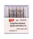 Apli Pack de 5 Agujas de Recambio para Etiquetadoras Textiles - Compatibles con Pistola Textil Modelo 101545 - Compatibles con N