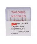 Apli Pack de 5 Agujas de Recambio para Etiquetadoras Textiles Finas - Compatibles con Pistola Textil Modelo 101546 y Navetes Mod