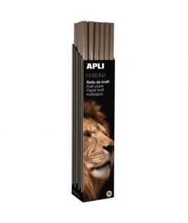 Apli Rollo de Papel Kraft - 70gr - Fibras Naturales - Alta Resistencia - Homogeneidad de Color - Ideal para Embalajes y Manualid
