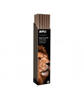 Apli Rollo de Papel Kraft - 70gr - Fibras Naturales - Alta Resistencia - Homogeneidad de Color - Ideal para Embalajes y Manualid