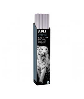 Apli Rollo de Papel Kraft - 70gr - Fibras Naturales - Alta Resistencia - Homogeneidad de Color - Ideal para Embalajes y Manualid