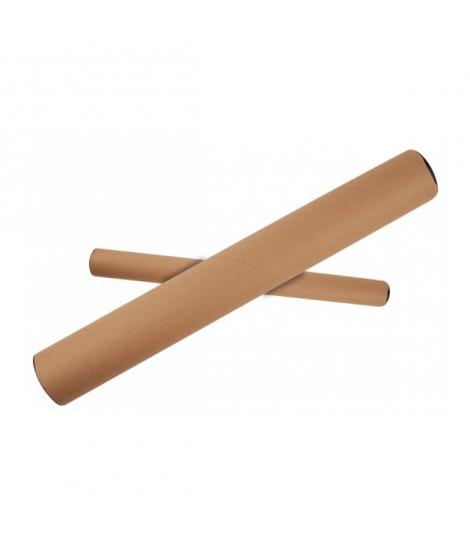 Apli Tubo de Carton para Documentos - Incluye Tapones de Plastico - Apto para Tamaño A2/A1 - Ideal para Planos, Posteres y Mapas